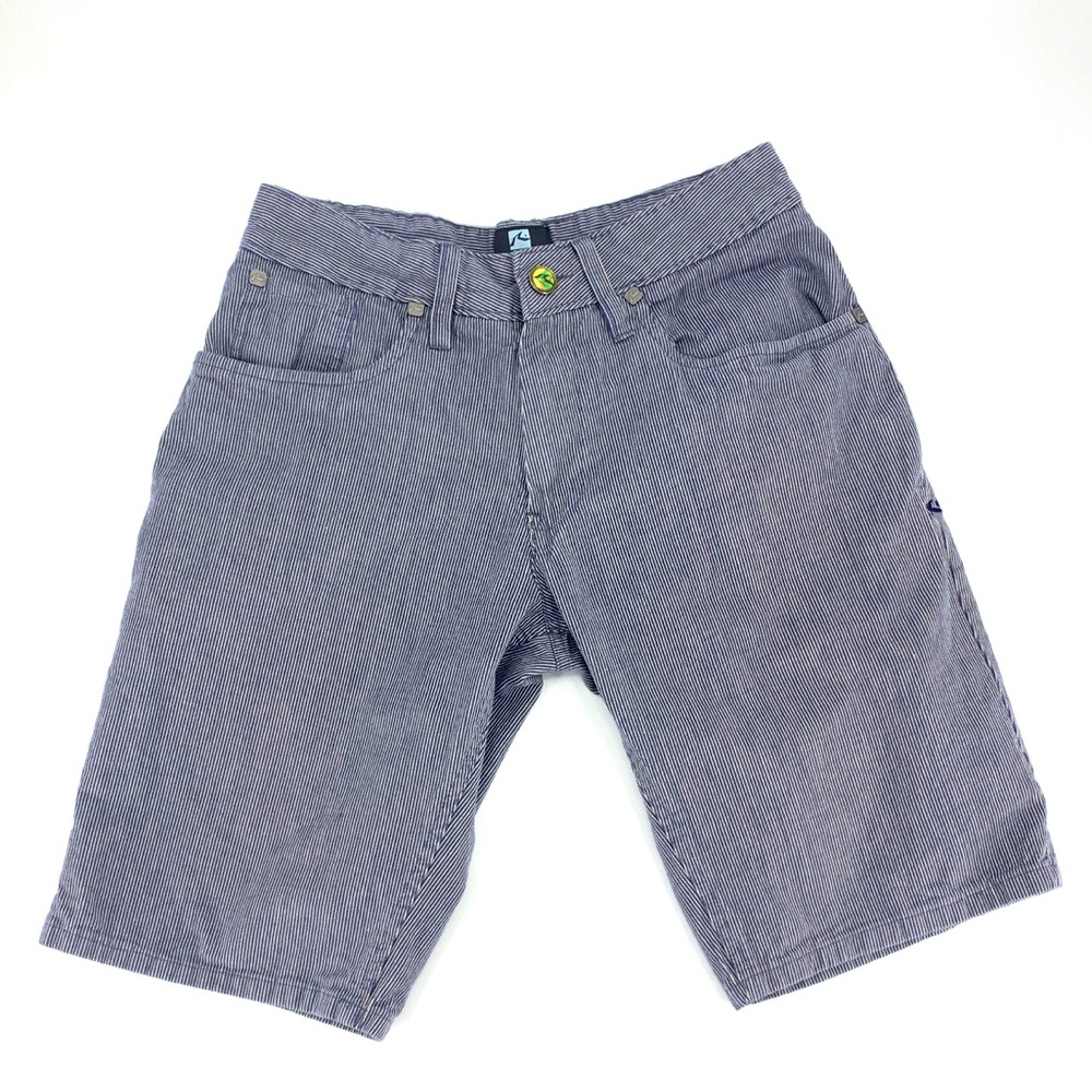 RUSTY Men's Striped Shorts Blue Plaid